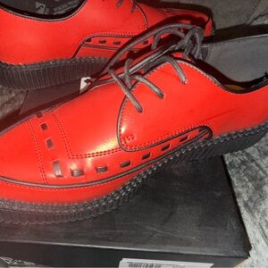 T.U.K Red and Black Men's Oxfords *Only worn inside*